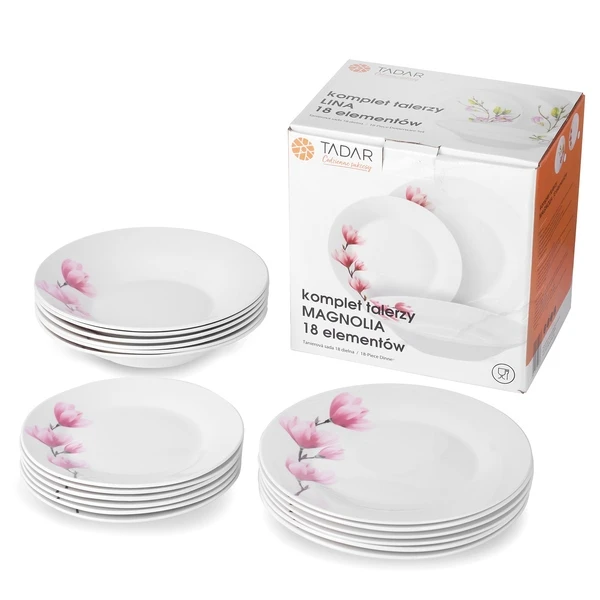 TAD-KPL. OBIADOWY OKRĄGŁY 18- ELEM. *MAGNOLIA*