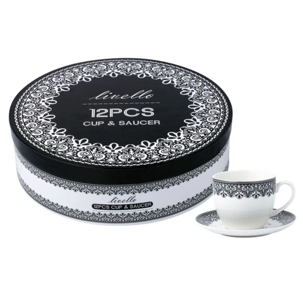 TOM-KPL. FILIŻANEK+SPODEK 6+6 250ML CR6-41