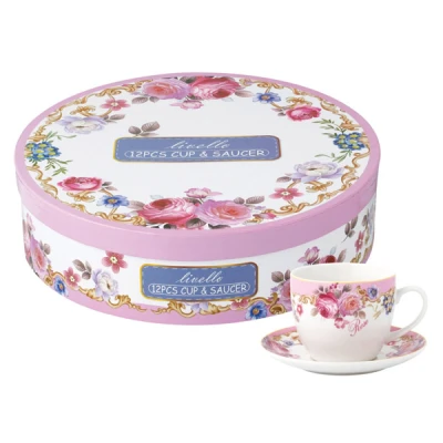 TOM-KPL. FILIŻANEK+SPODEK 6+6 250ML CR6-48