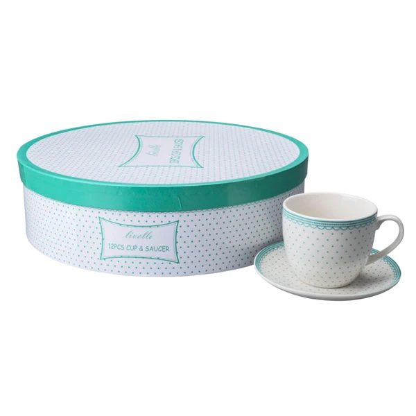 TOM-KPL. FILIŻANEK+SPODEK 6+6 250ML CR6-53