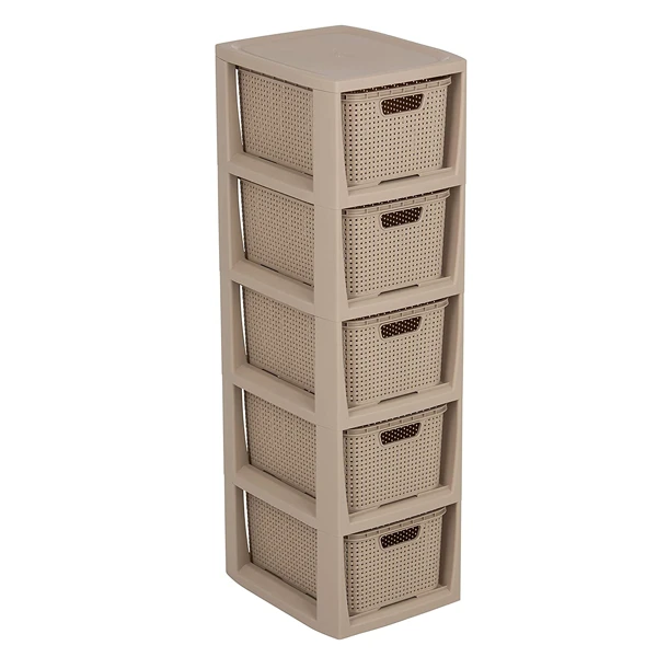 BRANQ-STOJAK Z 4 KOSZYKAMI /1726/ CAPPUCCINO