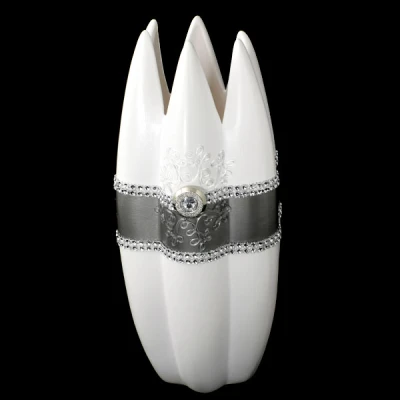 CER-WAZON KORONA *DECOR PASEK-BIAŁY* C-646P