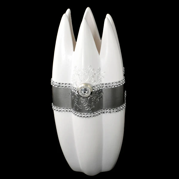 CER-WAZON KORONA *DECOR PASEK-BIAŁY* C-646P