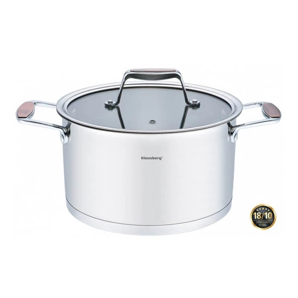 KB7228 GARNEK NIERDZEWNY Z POKRYWĄ 24CM 6L