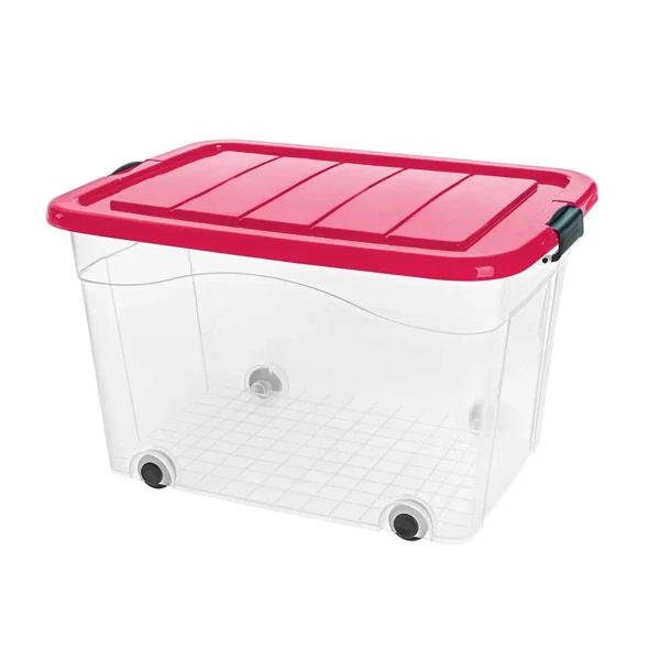 KON-POJEMNIK ROLLER BOX 100L *POKRYWA RÓZOWA* 8998.2