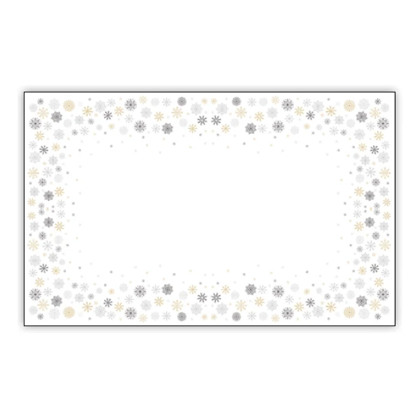 MAR-OBRUS WODOODPORNY SREBRNO-ZŁOTY *MROZIK* 140X220CM