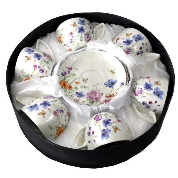 MON-6 FILIŻANEK ZE SPODKIEM 250ML AYLAN 1851