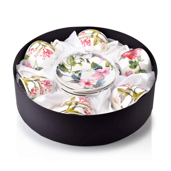 MON-6 FILIŻANEK ZE SPODKIEM 250ML AYLAN 1882