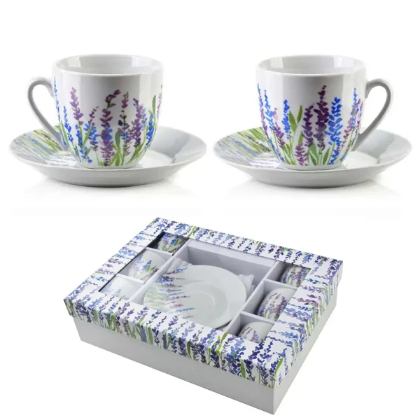 MONDEX-KPL. 6+6 FILIŻANEK ZE SPODKAMI 5601