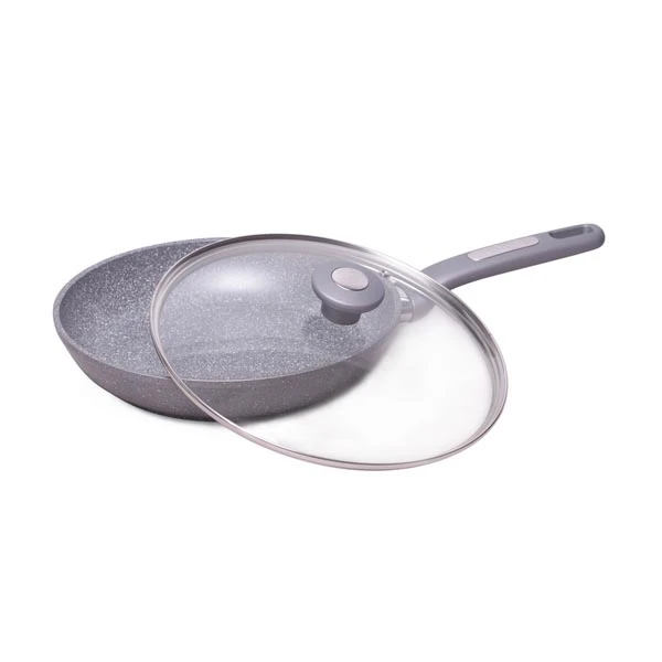 PATELNIA 26CM GRANITOWA Z POKRYWĄ 4272GR