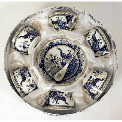 4WD-KPL. KAWA 6+6+ŁYŻECZKI *PAW NIEBIESKIE* PAW018N