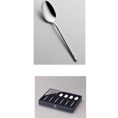 GER-*DIAMOND* ZESTAW ŁYŻECZEK DO KAWY 6 CZ. SATYNA