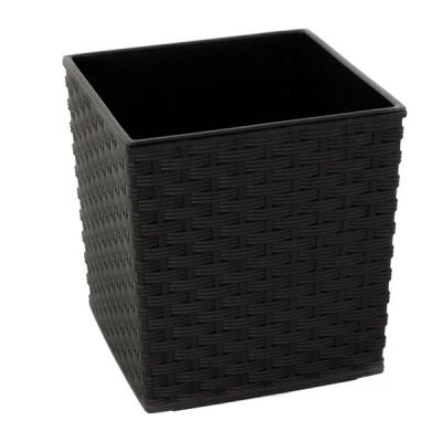 LAM-DONICZKA *JUKA RATTAN* 400X400 CZARNY