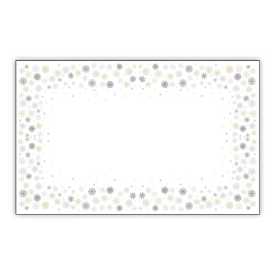 MAR-OBRUS WODOODPORNY SREBRNO-ZŁOTY *MROZIK* 140X220CM