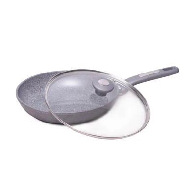 PATELNIA 26CM GRANITOWA Z POKRYWĄ 4272GR