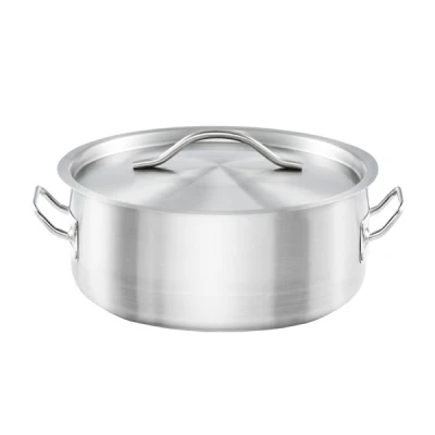 ST-GARNEK NISKI STALOWY BASIC 20CM/2,2L Z/P 013206