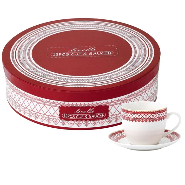 TOM-KPL. FILIŻANEK+SPODEK 6+6 250ML CR6-45