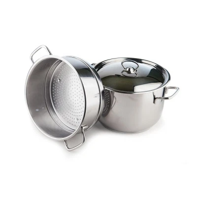 GOR-GARNEK NIER. DO GOTOWANIA NA PARZE 2 EL. Z/P *ROYAL*  24CM 8L