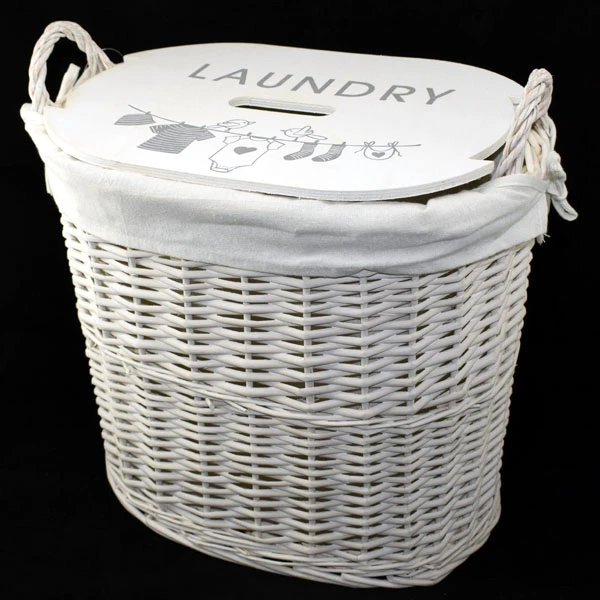 MON-KOSZ WIKLINOWY NA PRANIE 56X39X58 BIAŁY 0279