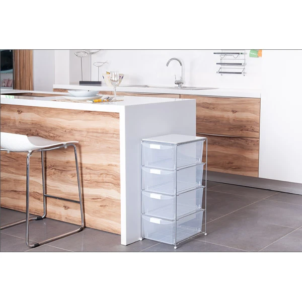 MX0958-PÓŁKA Z 4 PLASTIKOWYMI SZUFLADAMI