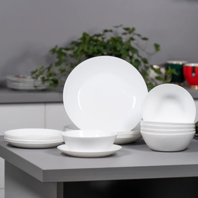 PRIMA-KPL. 18EL. OBIADOWY /MISKA/ OPAL BIAŁY *CLASSIC*