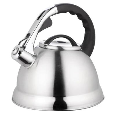 CZAJNIK STALOWY NIERDZEWNY SATYNA 2,8L Z GWIZDKIEM NA INDUKCJĘ GAZ