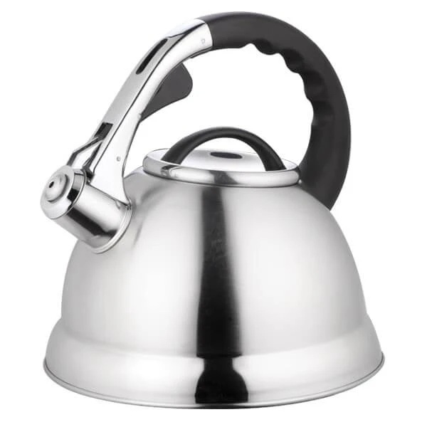 CZAJNIK STALOWY NIERDZEWNY SATYNA 2,8L Z GWIZDKIEM NA INDUKCJĘ GAZ