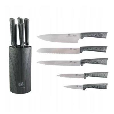 HAU-KPL.5SZT NOŻY W BLOKU SZARE 6052