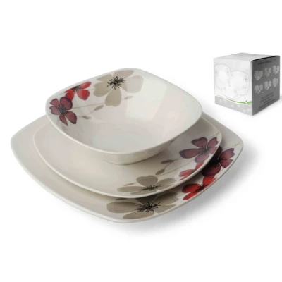 MON-KPL. 18EL. OBIADOWY KWADRAT *KWIATY FIOLETOWE* 2810