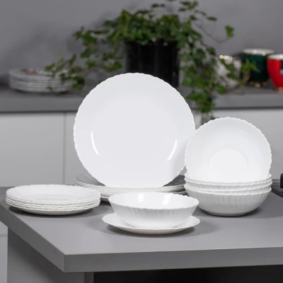 PRIMA-KPL. 18EL. OBIADOWY /MISKA/ OPAL BIAŁY *CARBO*