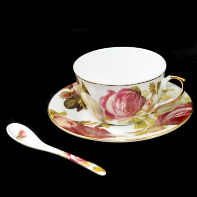 BM-FILIŻANKA+SPODEK 6+6 Z ŁYŻECZKAMI RCZ018