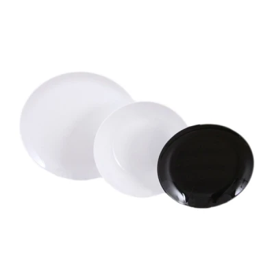 DAJ-KPL. 18EL. OBIADOWY *VALENCIA* BIAŁO-CZARNY 10789