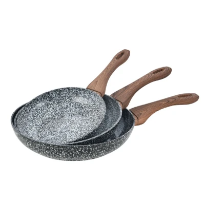 KH-1030 ZESTAW 3-PATELNI CERAMIC MARBLE 20/24/28CM