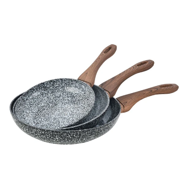 KH-1030 ZESTAW 3-PATELNI CERAMIC MARBLE 20/24/28CM