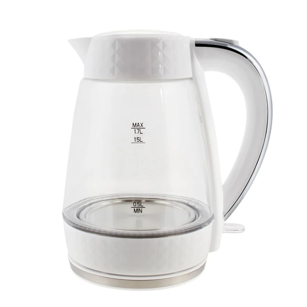 ŁUCZNIK-CZAJNIK SZKLANY BIAŁY PREMIUM PK-2018