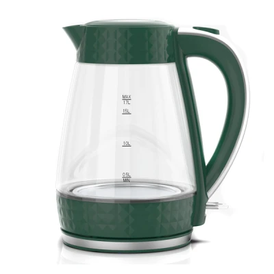 ŁUCZNIK-CZAJNIK SZKLANY ZIELONY PREMIUM PK-2018