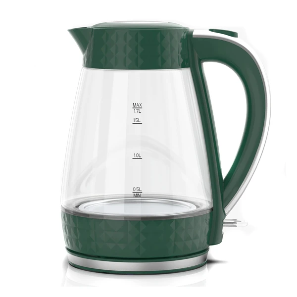 ŁUCZNIK-CZAJNIK SZKLANY ZIELONY PREMIUM PK-2018