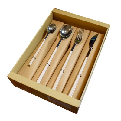 PIN-ZESTAW 24 ELEM. SZTUĆCÓW *SUSHI KING* BIRCH WOOD/BRZOZA