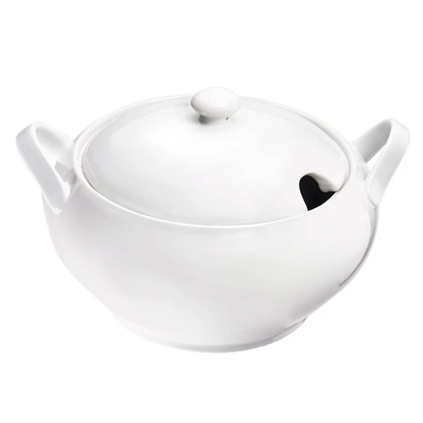 ST-WAZA NA ZUPĘ PORCELANA BIAŁA ISABELL Z POKRYWĄ, 3,5L 388170