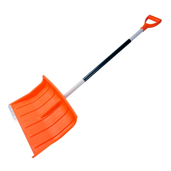 VER-ŁOPATA ŚNIEGOWA 48CM Z METALOWYM TRZONKIEM *ORANGE* 7493