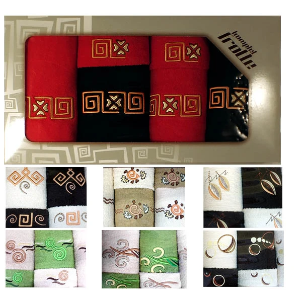 EUROMAT-KPL. 6 RĘCZNIKÓW *FROTTE HAFT*