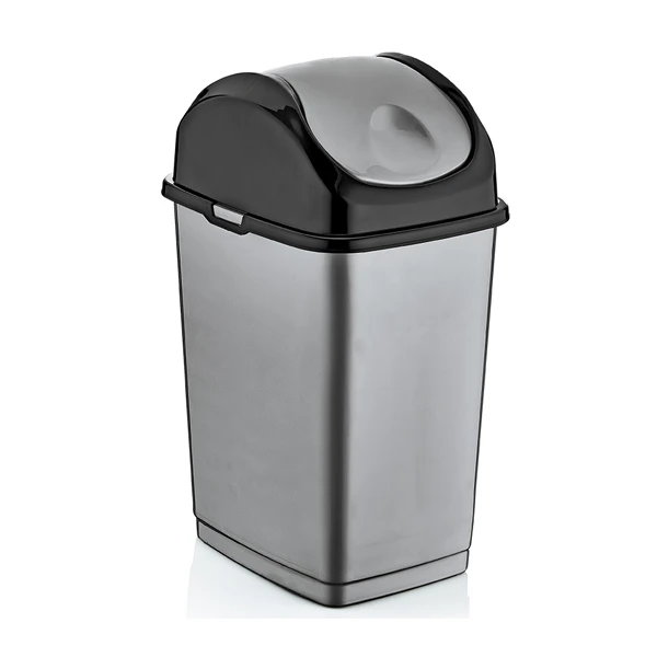 KAT-KOSZ NA ŚMIECI UCHYLNY *SLIM* 18L POPIEL