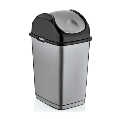 KAT-KOSZ NA ŚMIECI UCHYLNY *SLIM* 35L POPIEL