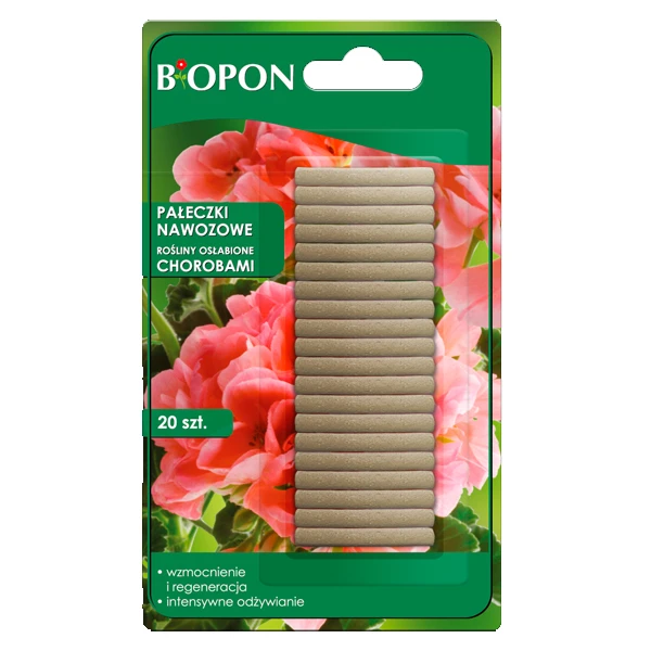 BIOP-PAŁECZKI DO ROŚLIN OSŁABIONYCH CHOROBAMI 20SZT