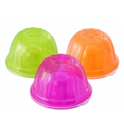 POJEMNIKI NA ŻYWNOŚĆ ZESTAW 3SZT. PLASTIKOWE Z POKRYWKĄ NA DESERY MAŁE