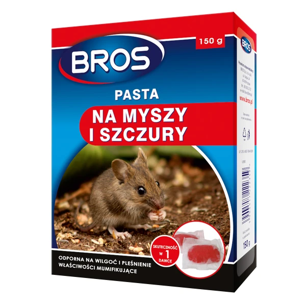 BROS-PASTA NA MYSZY I SZCZURY 150G