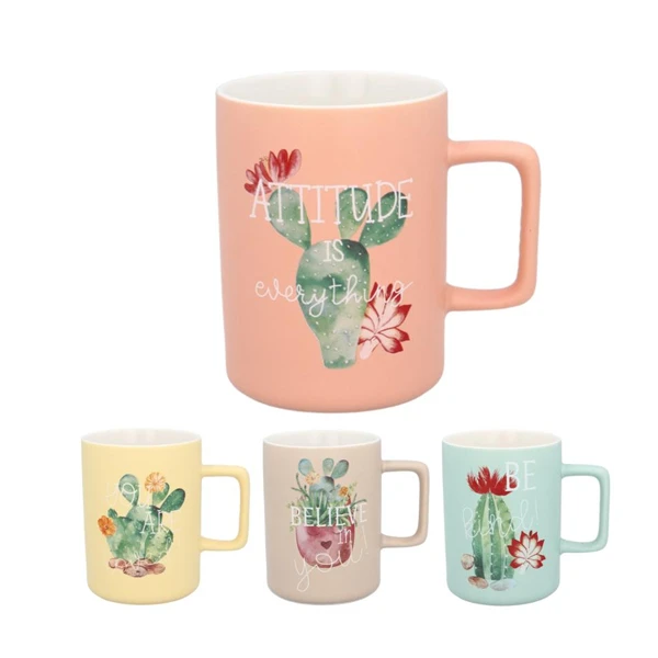 CH-KUBEK PORCELANOWY KAKTUS 400ML 5169