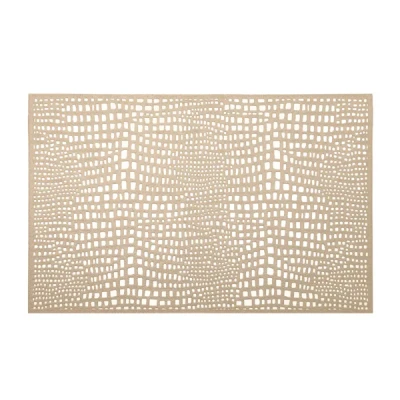 DAJ-MATA STOŁOWA 1SZT. PVC PROSTOKĄT ZŁOTA AŻUR 36422