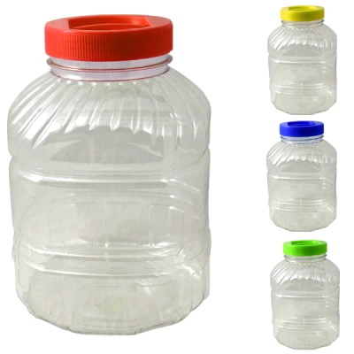 DOMOS-SŁOIK PLASTIKOWY Z WIECZKIEM 8L KWADRAT *CARO*