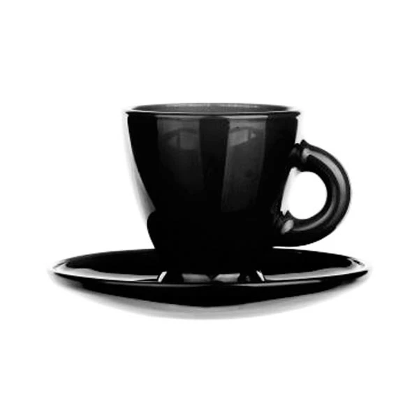 GLA-KPL. FILIŻANKA+SPODEK 85ML CZARNA